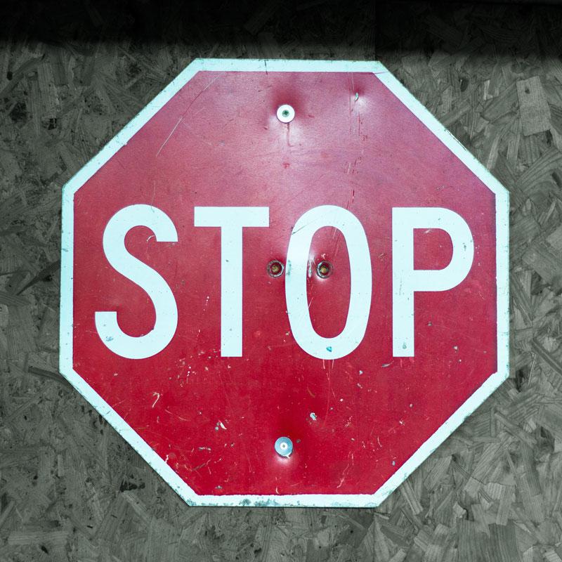 American Stop sign
