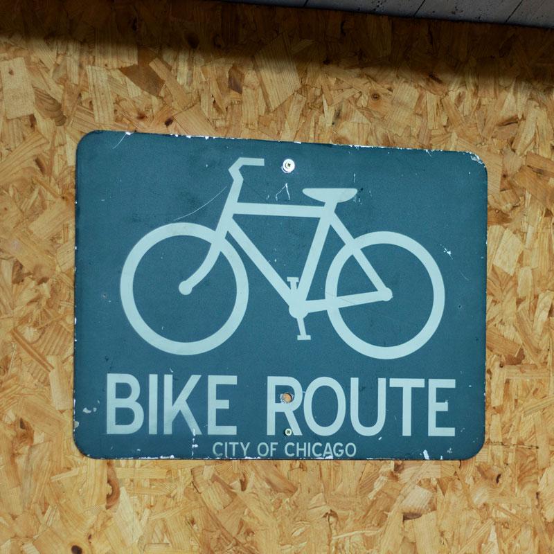 Chicago Bike Sign