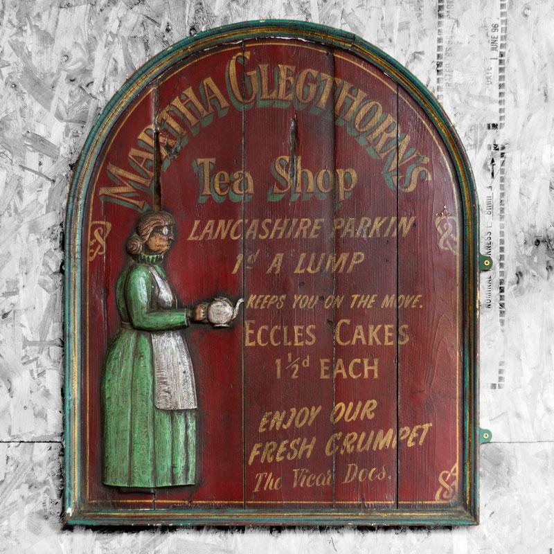 Hand painted Tea shop sign