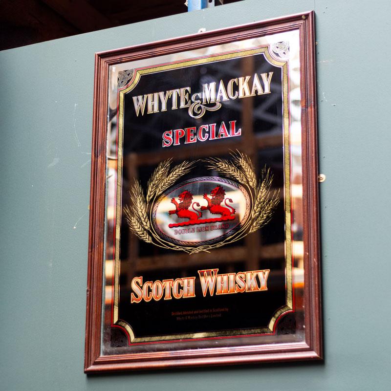 White and Mackay Whisky Mirror