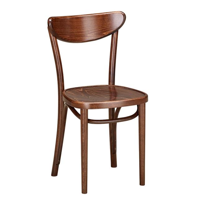 Wolfgang Bentwood Side Chair In Walnut Finish, Wood Seat