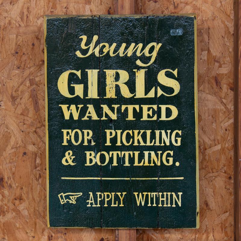 Pickling and Bottling Sign