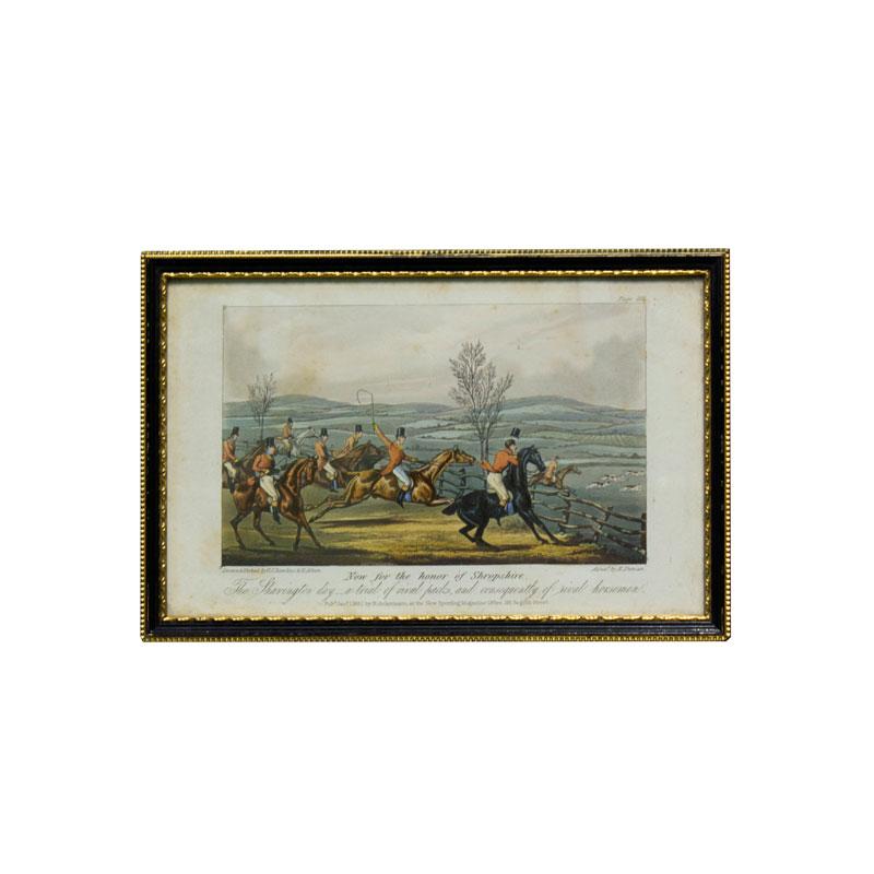 Framed Hunting scene 3