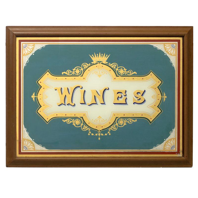 Wines Glazed Sign